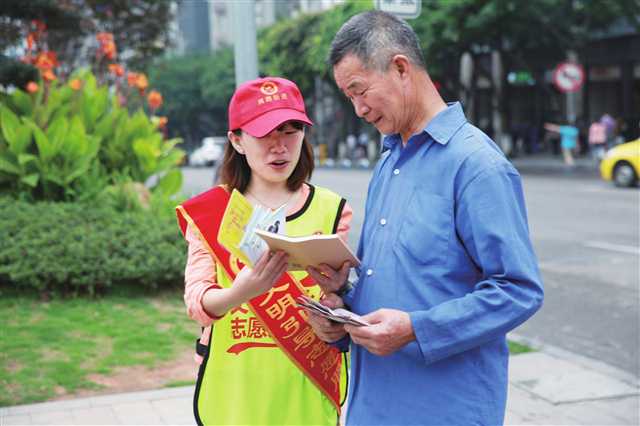 渝北市民文明素质提升城市文明程度